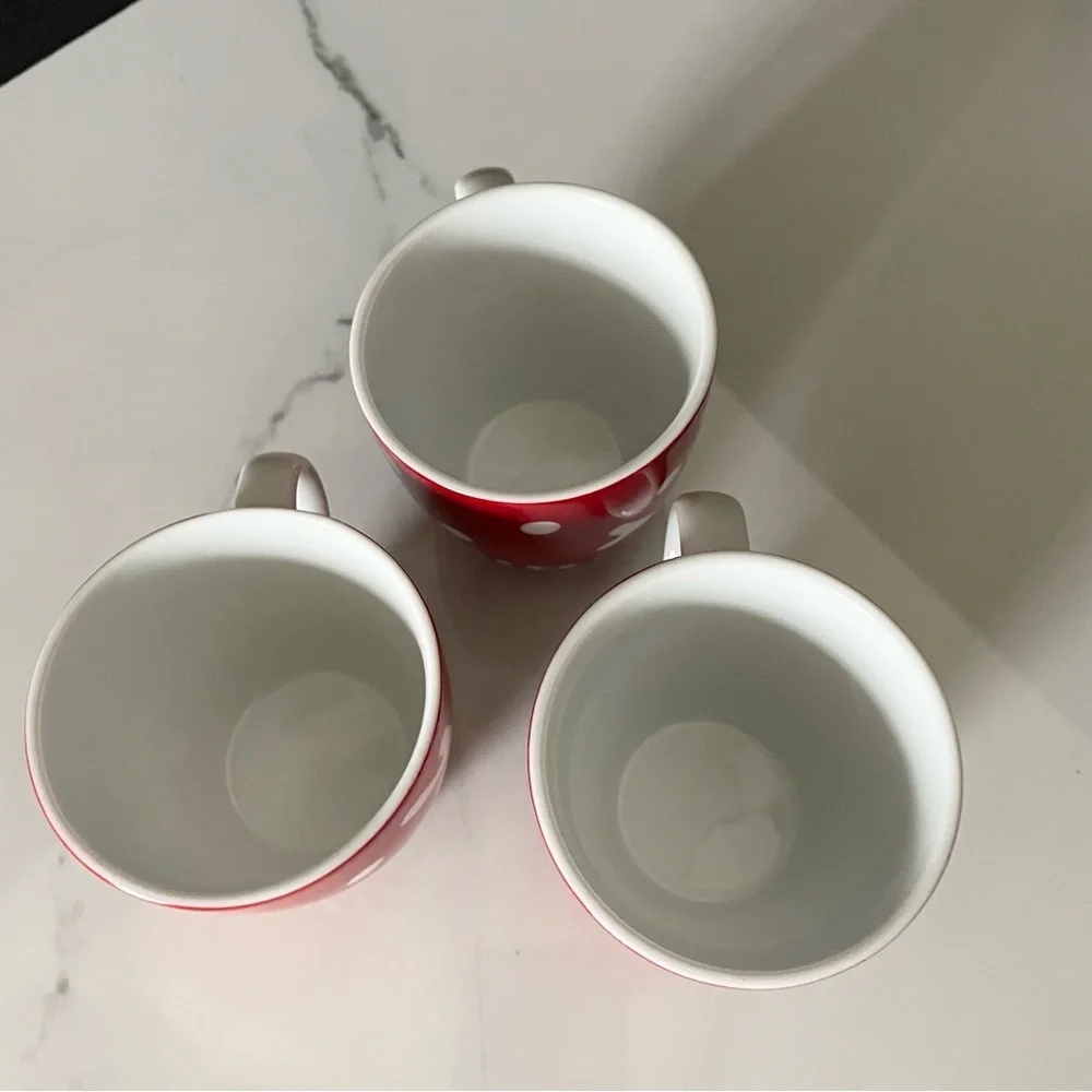 SET of 3 Espresso Reindeer Mugs by Crate&Barrel
